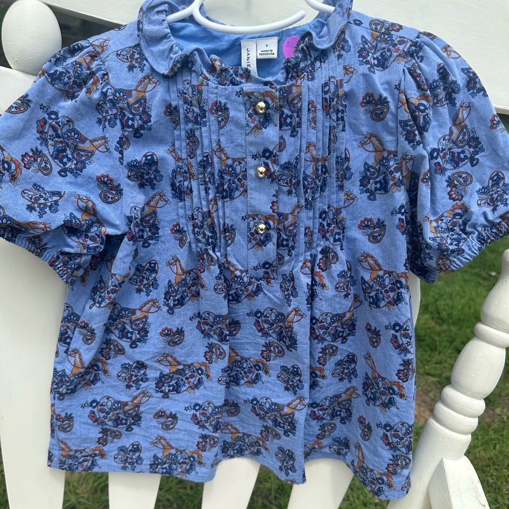 Janie and Jack Equestrian Collection Top